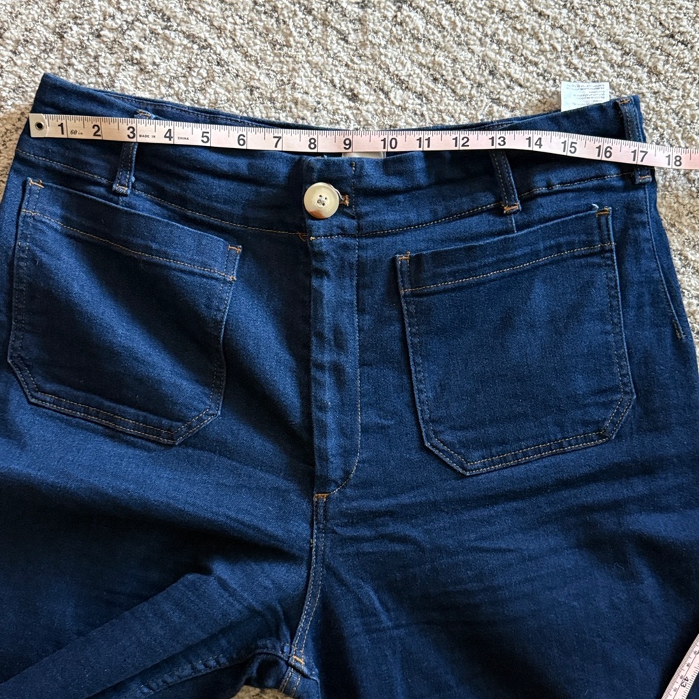 Anthropologie Maeve The Colette Full Length Wide Leg Jeans - Picture 11 of 12